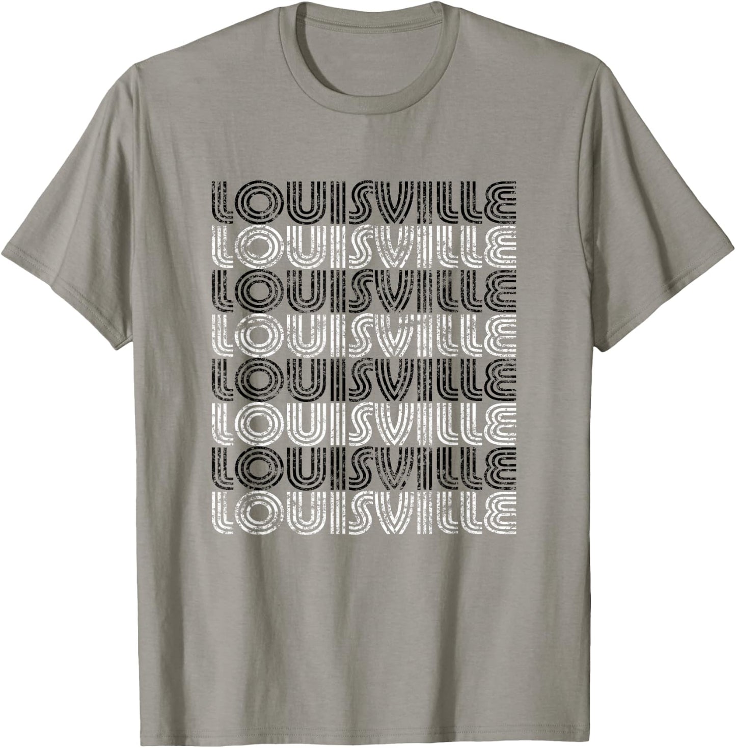 Louisville Kentucky Retro Vintage Weathered T-Shirt - T-Shirt | Sand