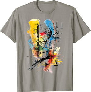 Art Colorful Drawing Abstract Painting Graphic Art T-Shirt - T-Shirt | Sand