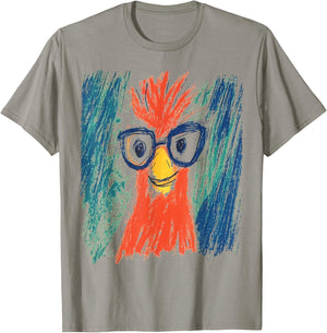 Pop Art Chicken Funny T-Shirt - T-Shirt | Sand