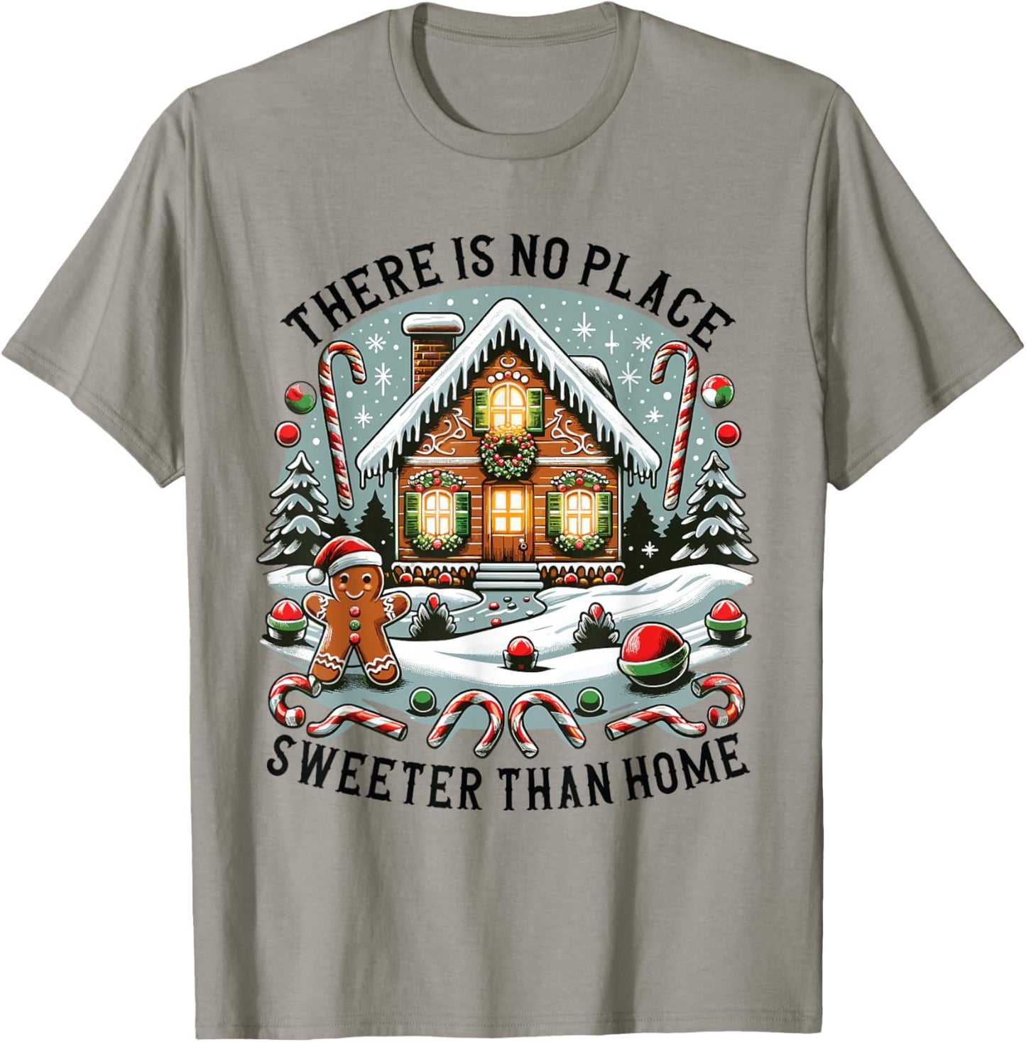 Gingerbread House Christmas Baking Gingerbread T-Shirt - T-Shirt | Sand