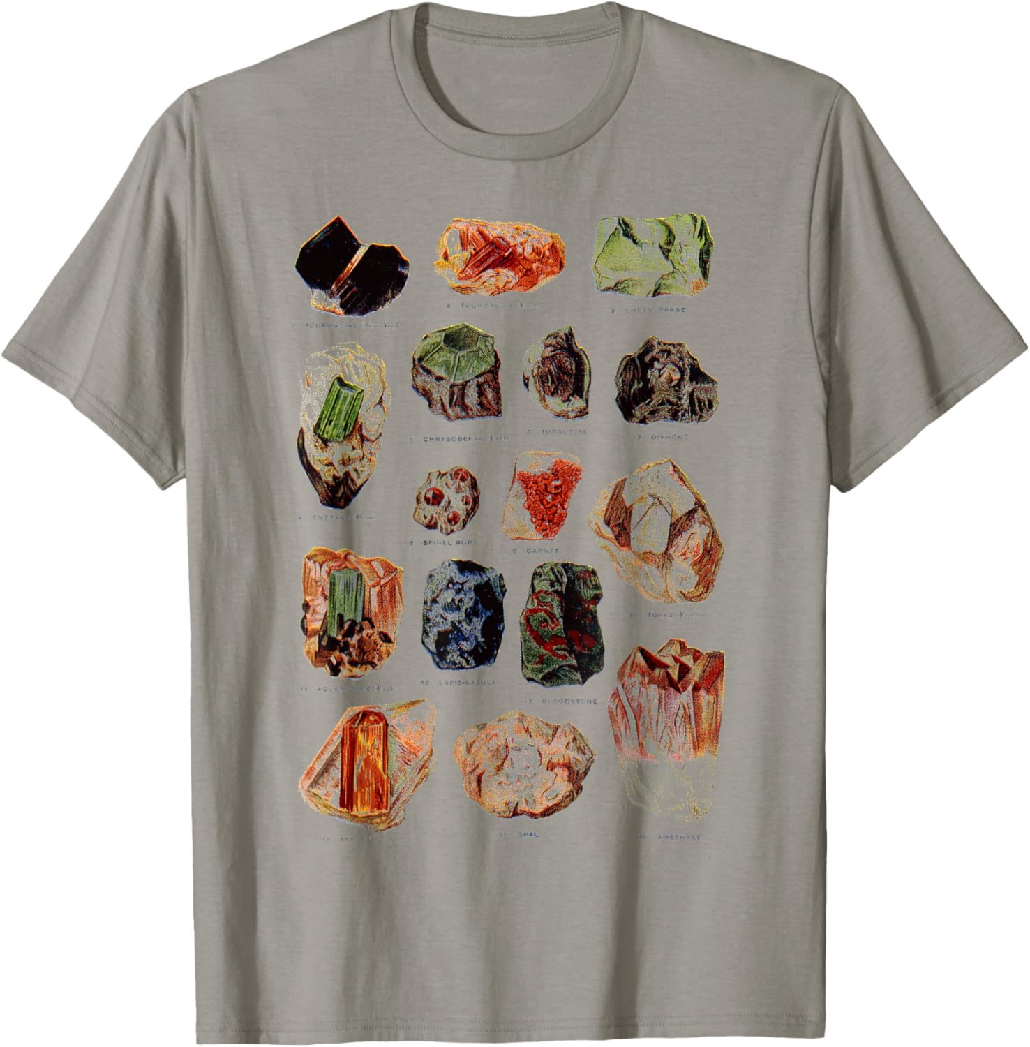 Minerals Gems and Crystals Rock Collecting T-Shirt - T-Shirt | Sand