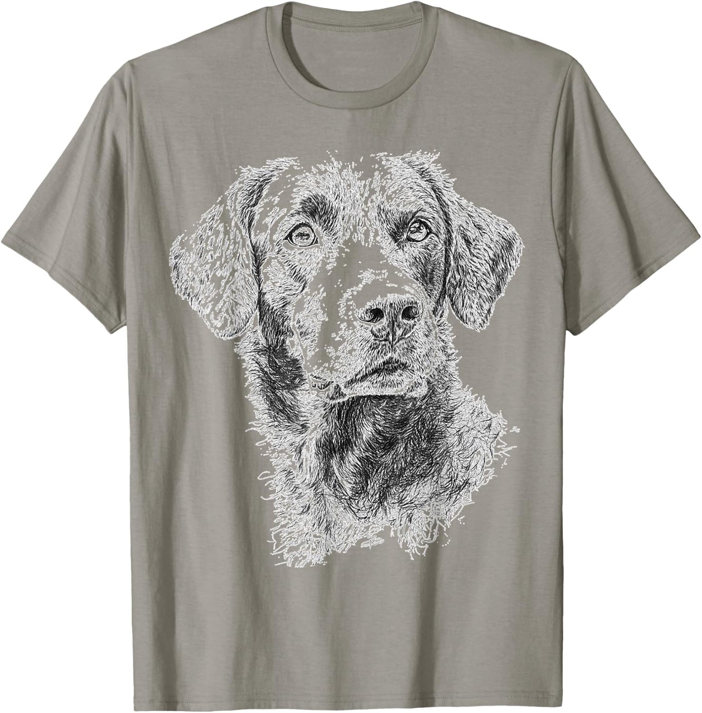Chesapeake Bay Retriever Dog Motif Pet Artwork T-Shirt - T-Shirt | Sand