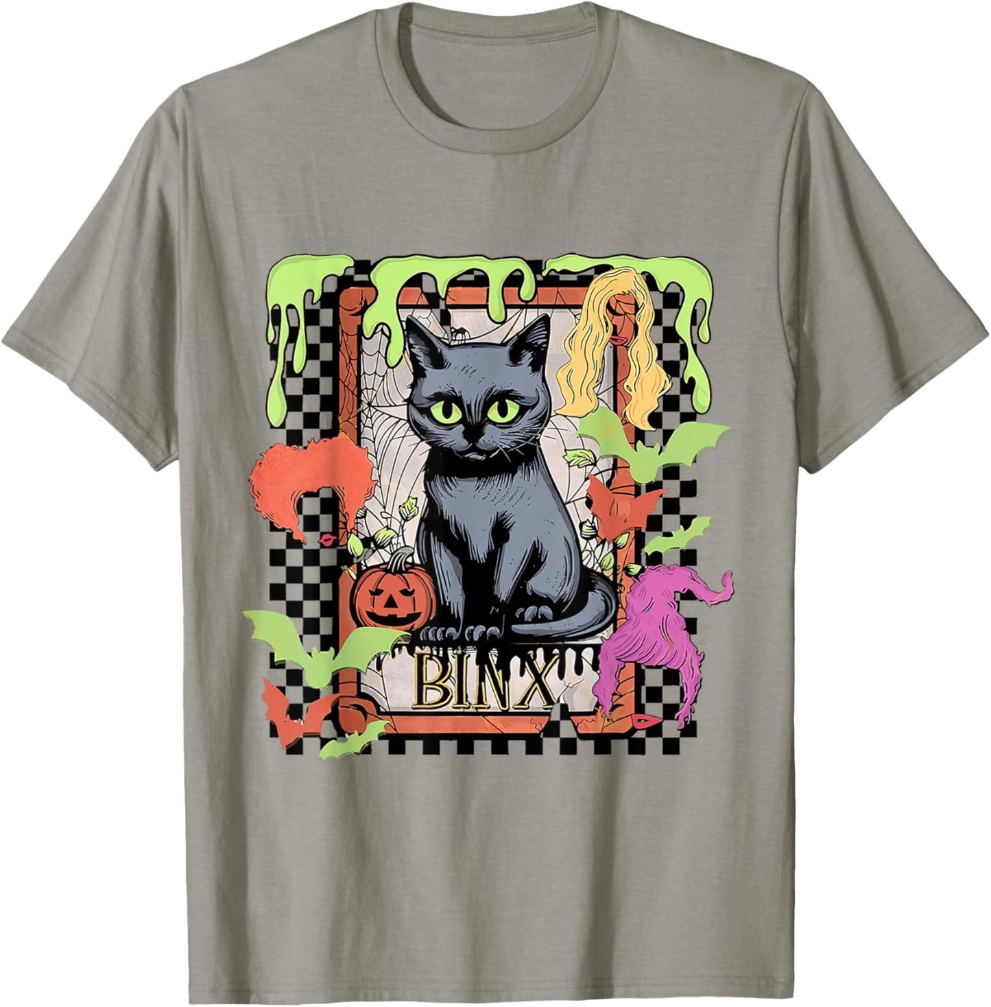 Black Cat Witch Binx Halloween Women Kids T-Shirt - T-Shirt | Sand