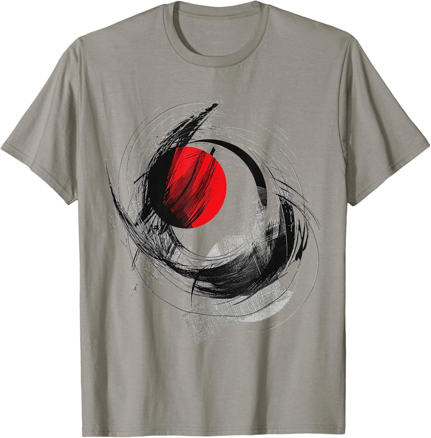 Art Geometric Abstract Graphic Drawing Motif Art T-Shirt - T-Shirt | Sand