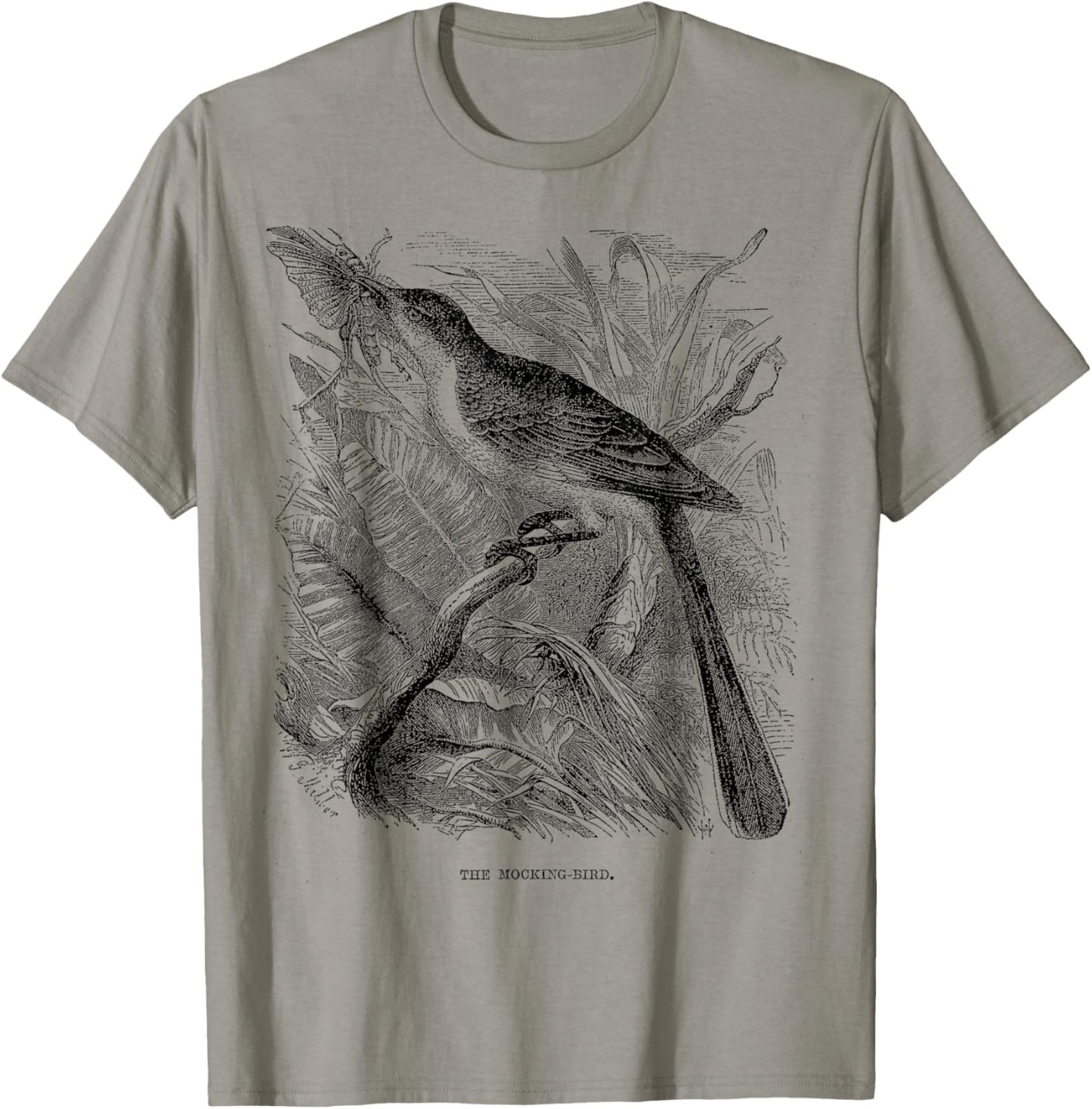 Mockingbird bird Texas Vintage Mockingbird bird Texas T-Shirt - T-Shirt | Sand