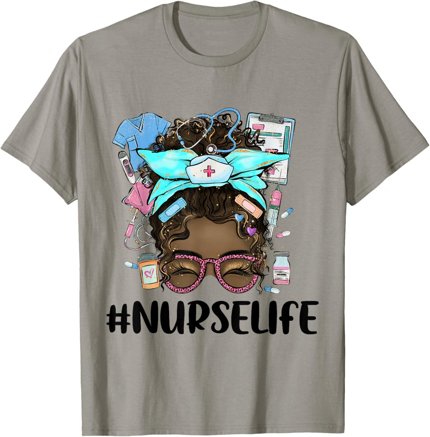 Black Nurse Life Proud Black Nurse Melanin Nurse T-Shirt - T-Shirt | Sand