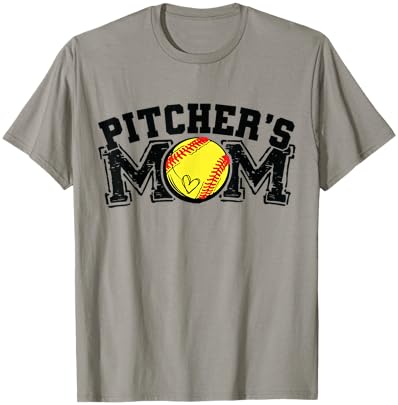 Softball Pitcher's Mom T-Shirt - T-Shirt | Sand