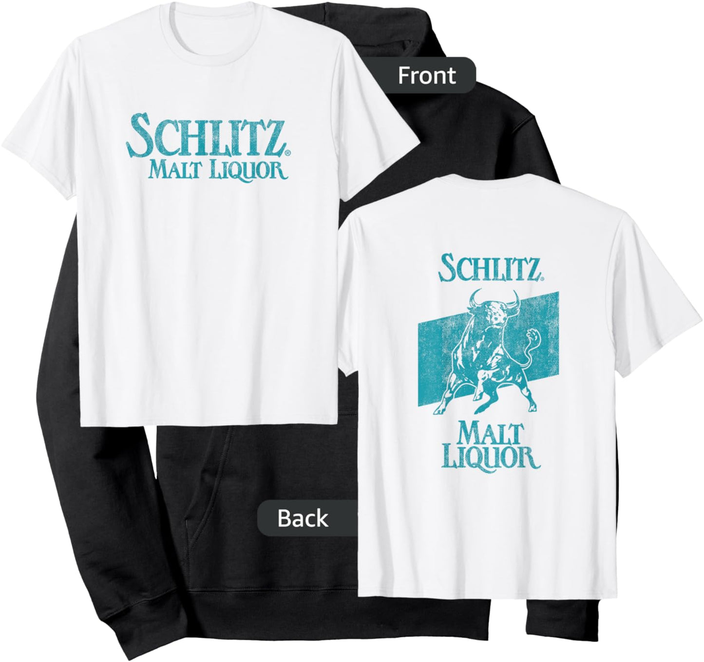 Schlitz Vintage Style - Bull Logo Hoodie - Hoodie | Black