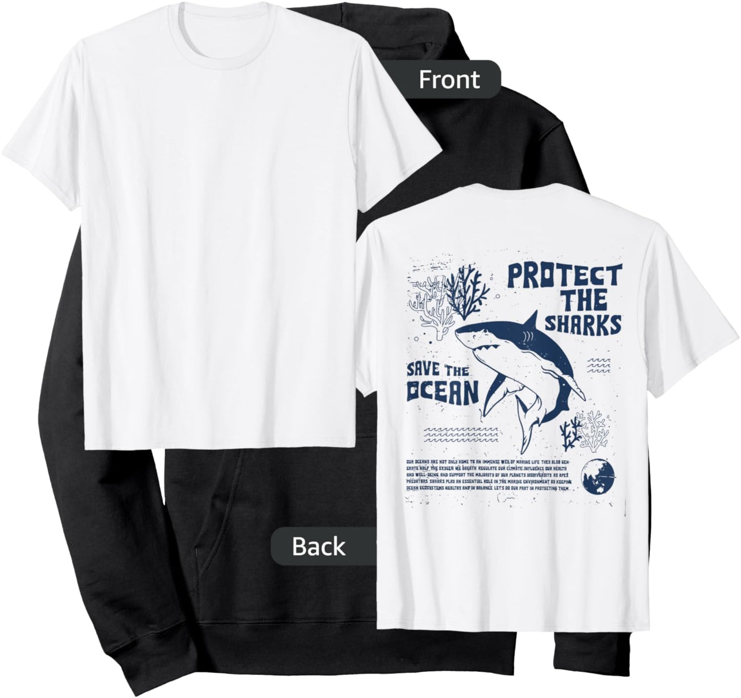 Protect The Local Sharks Scuba Diving Save The Ocean Hoodie - Hoodie | Black