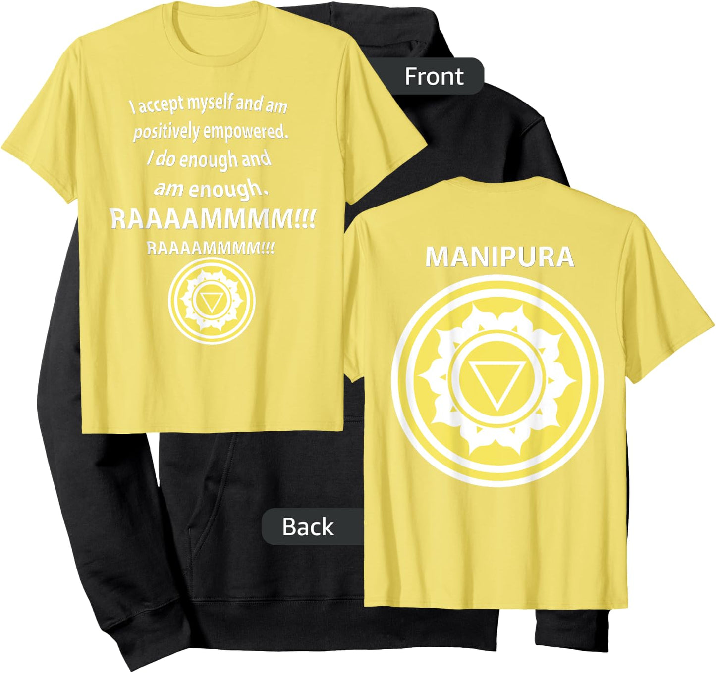 SOLAR PLEXUS CHAKRA MANIPURA Tantra Yoga MEDITATION Hoodie - Hoodie | Black