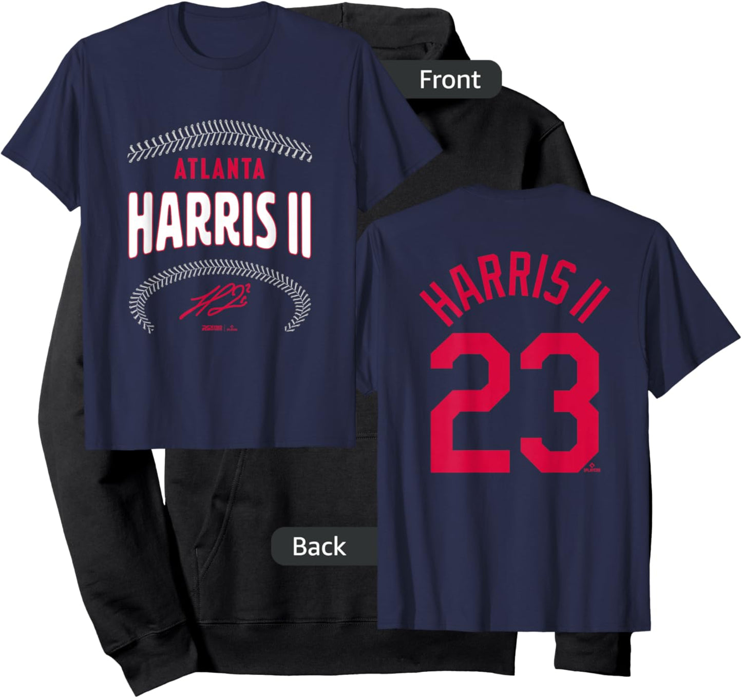 Michael Harris II Atlanta Name & Number (Front & Back) Hoodie - Hoodie | Black