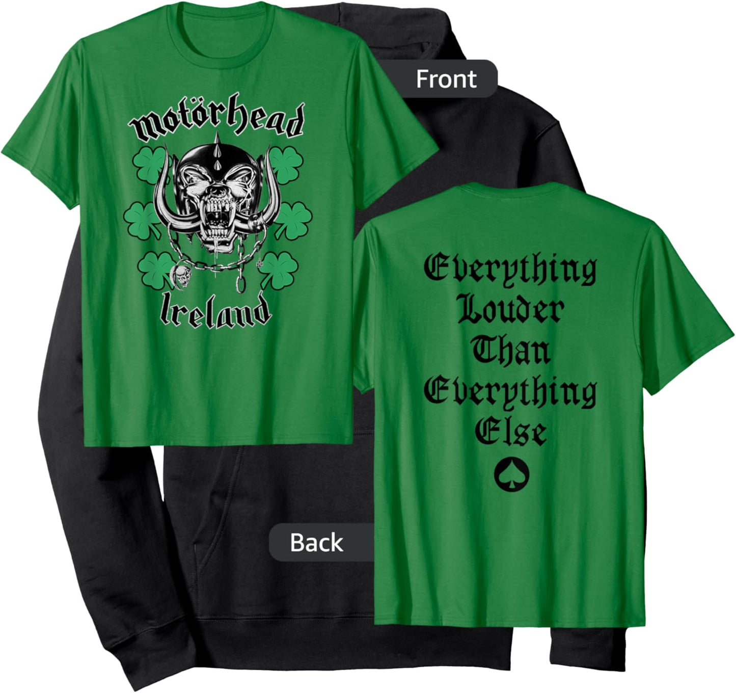 Motörhead – Multi Shamrock Warpig Hoodie - Hoodie | Black