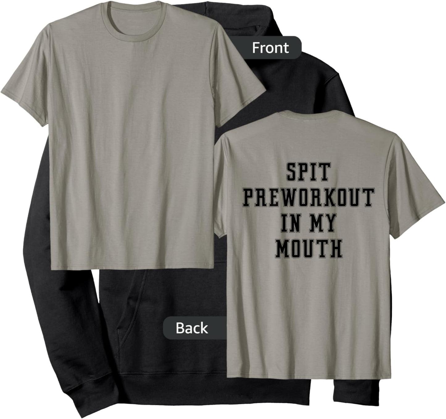 Spit Preworkout In My Mouth (back) Hoodie - Hoodie | Black