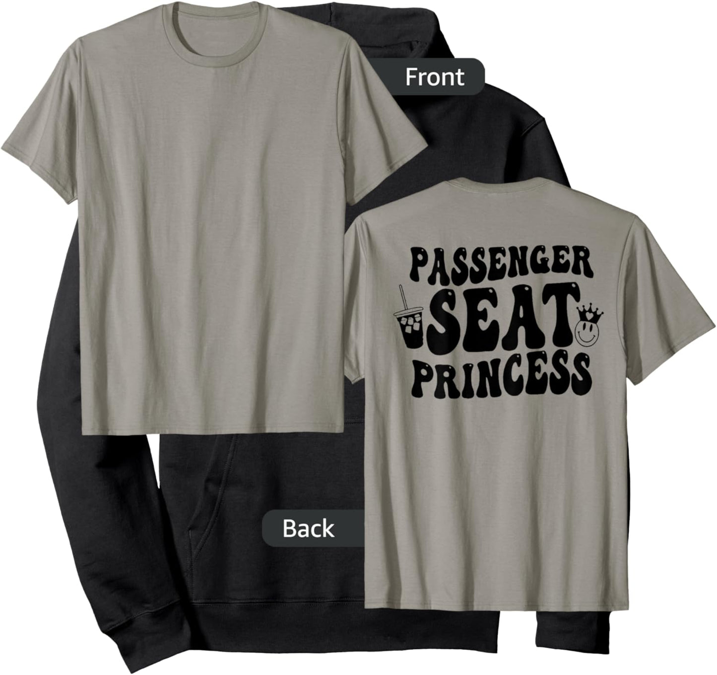 Passenger Seat Princess (on back Hoodie - Hoodie | Black