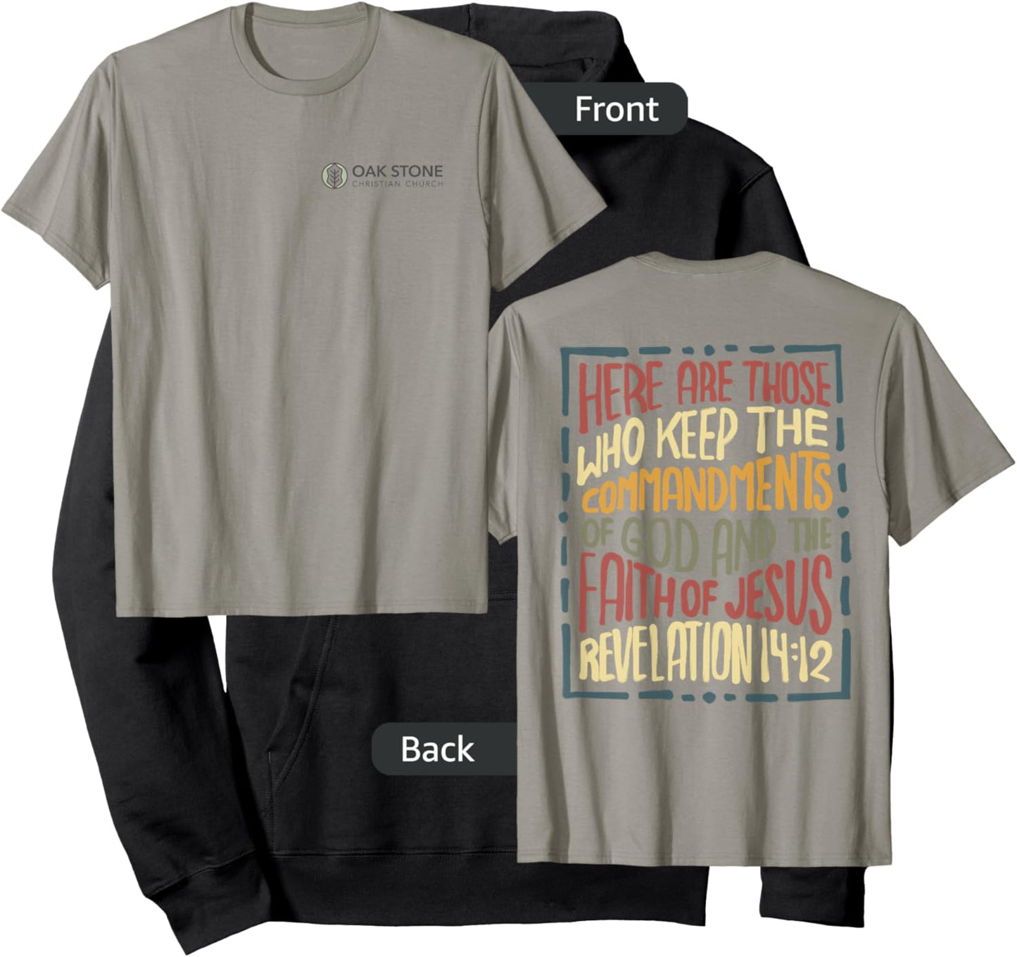 Revelation 14:12 Here are those who keep the commandments Hoodie - Hoodie | Black