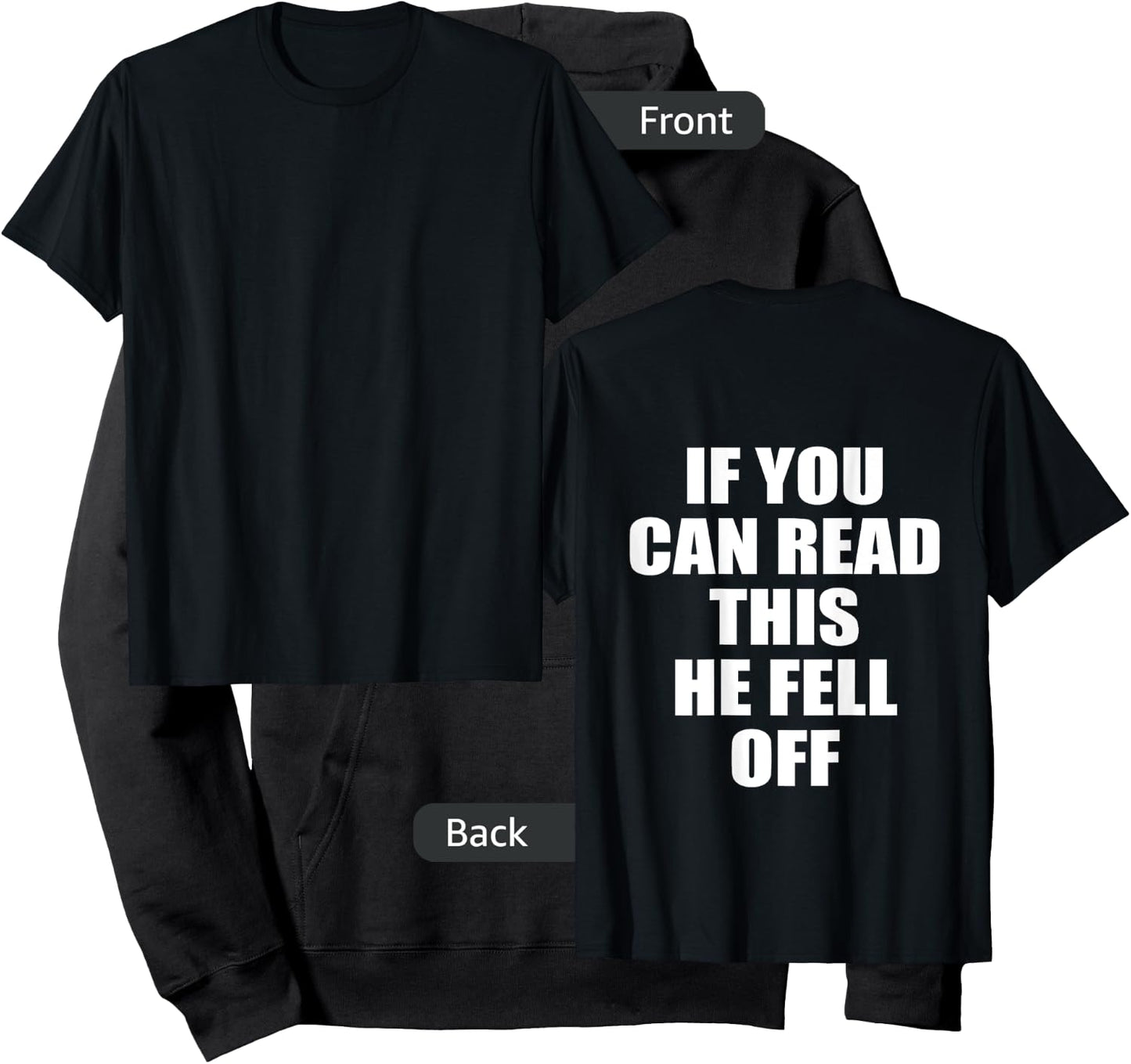 Funny Motorcycle Biker Girl If You Can Read This He Fell Off Hoodie - Hoodie | Black