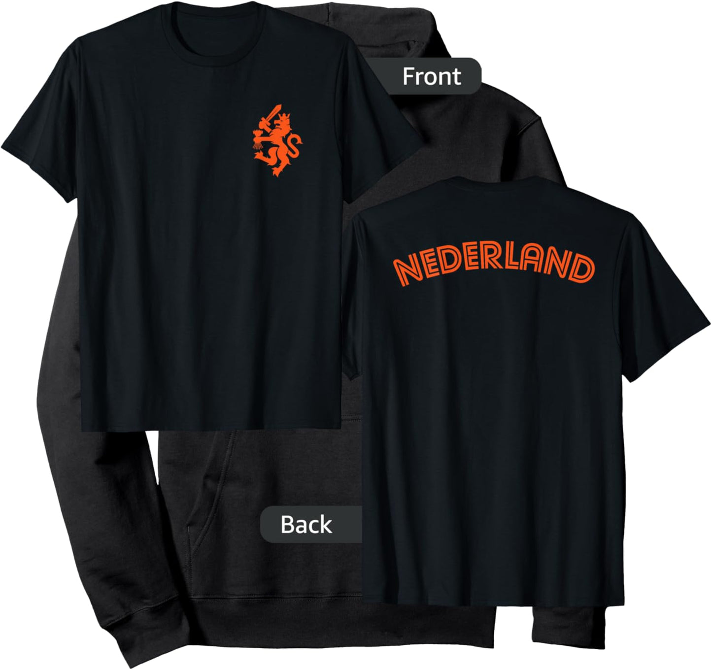Netherlands Nederland Dutch Lion Retro Classic Country Hoodie - Hoodie | Black