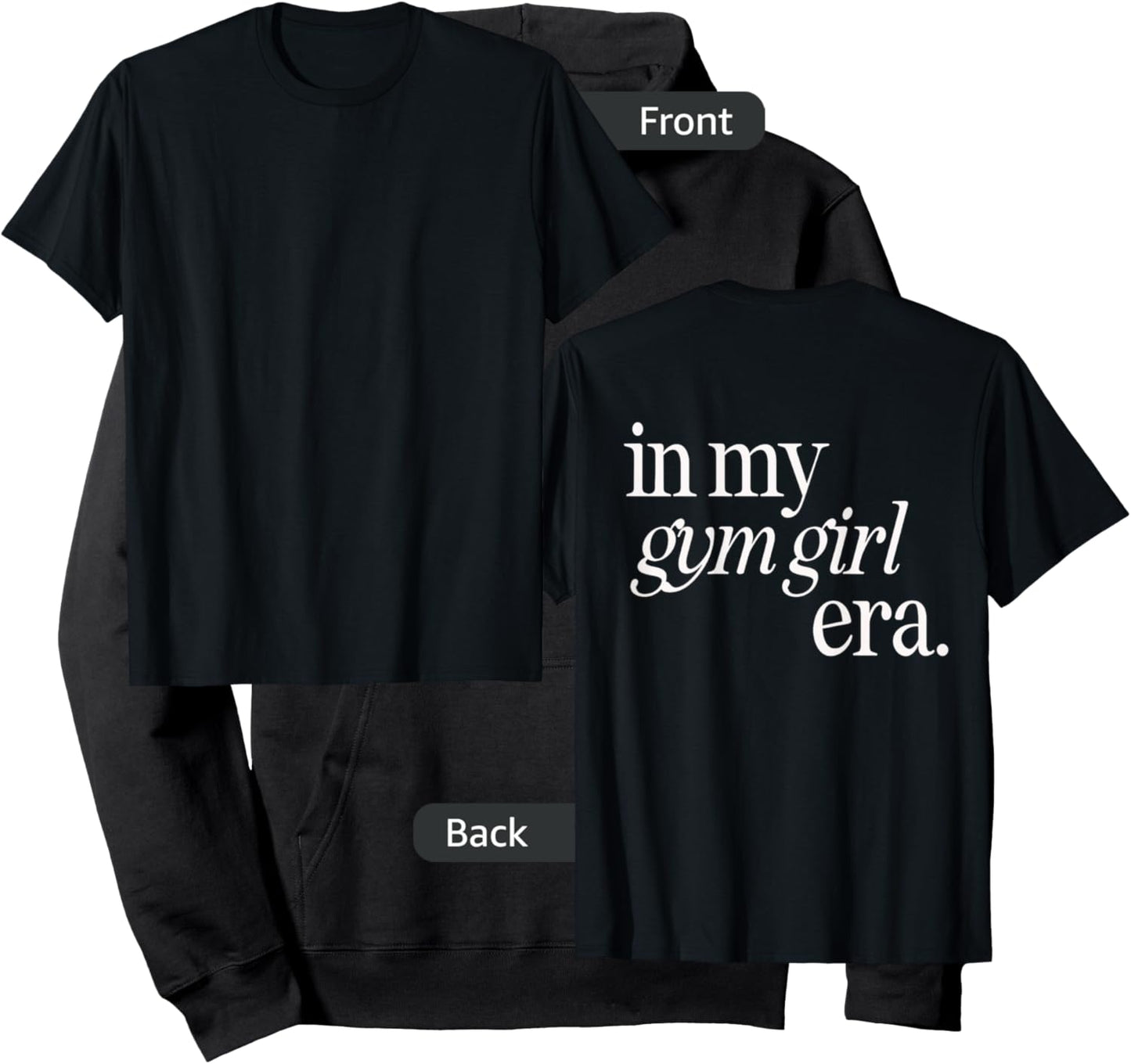 In my gym girl era workout Hoodie - Hoodie | Black