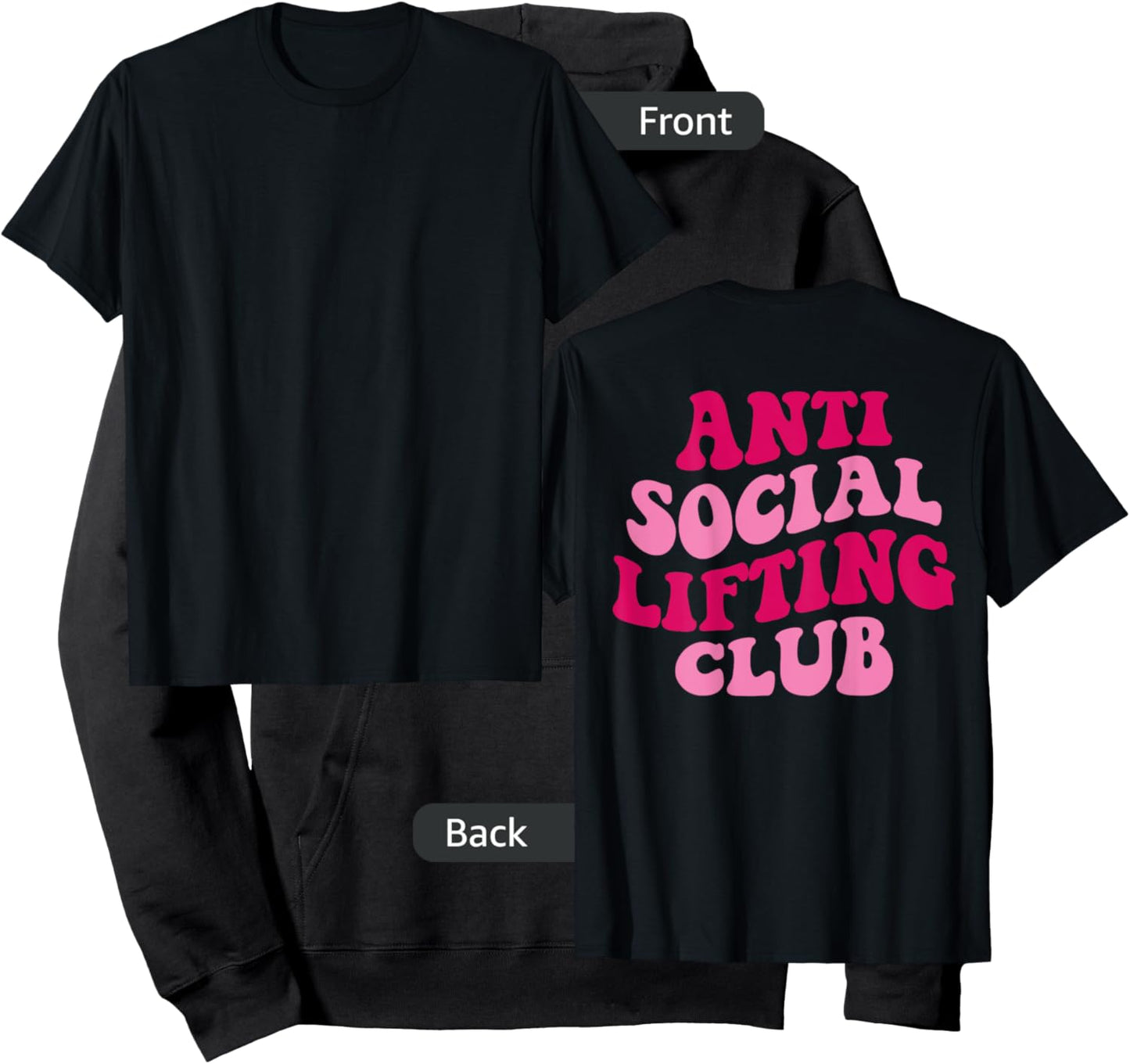 Anti Social Lifting Club Funny Hoodie - Hoodie | Black