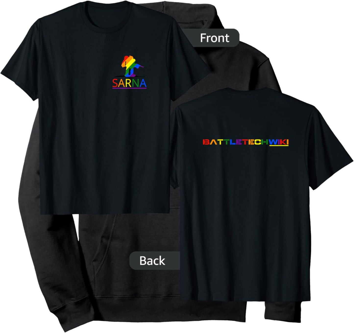 Sarna.net / BattleTech Wiki (Rainbow) Hoodie - Hoodie | Black