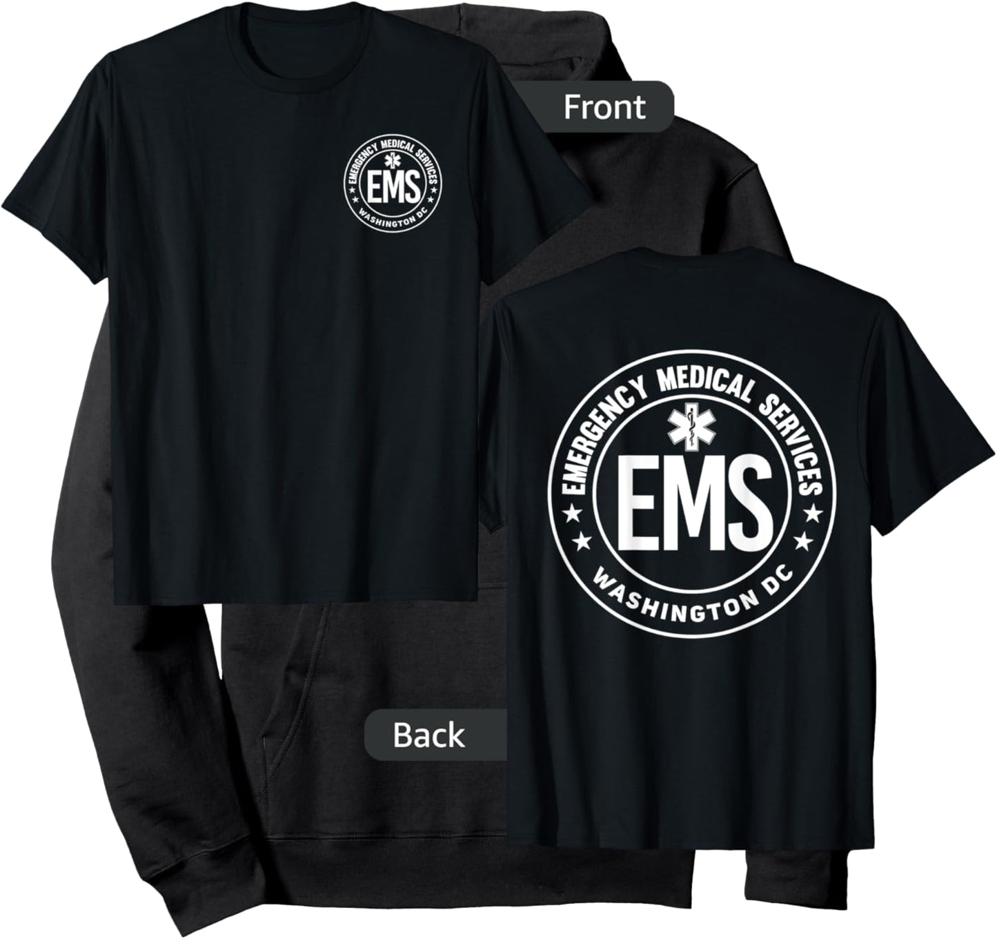 Washington D.C. EMS Emergency Medical Services EMT Hoodie - Hoodie | Black