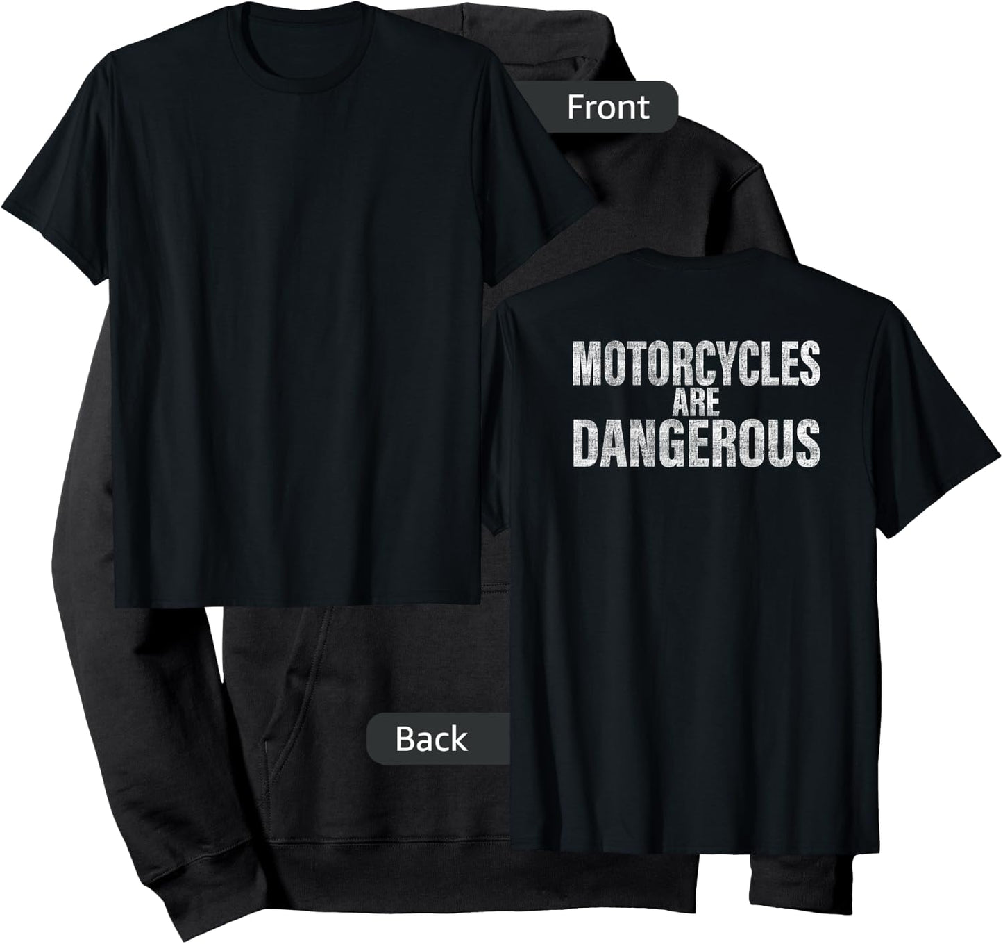 Motorcycles Are Dangerous Funny Motorcycle Hoodie - Hoodie | Black