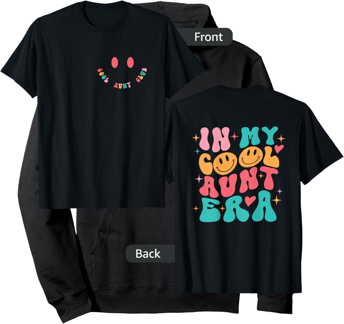 Retro In My Cool Aunt Era - Cool Aunt Club Hoodie - Hoodie | Black