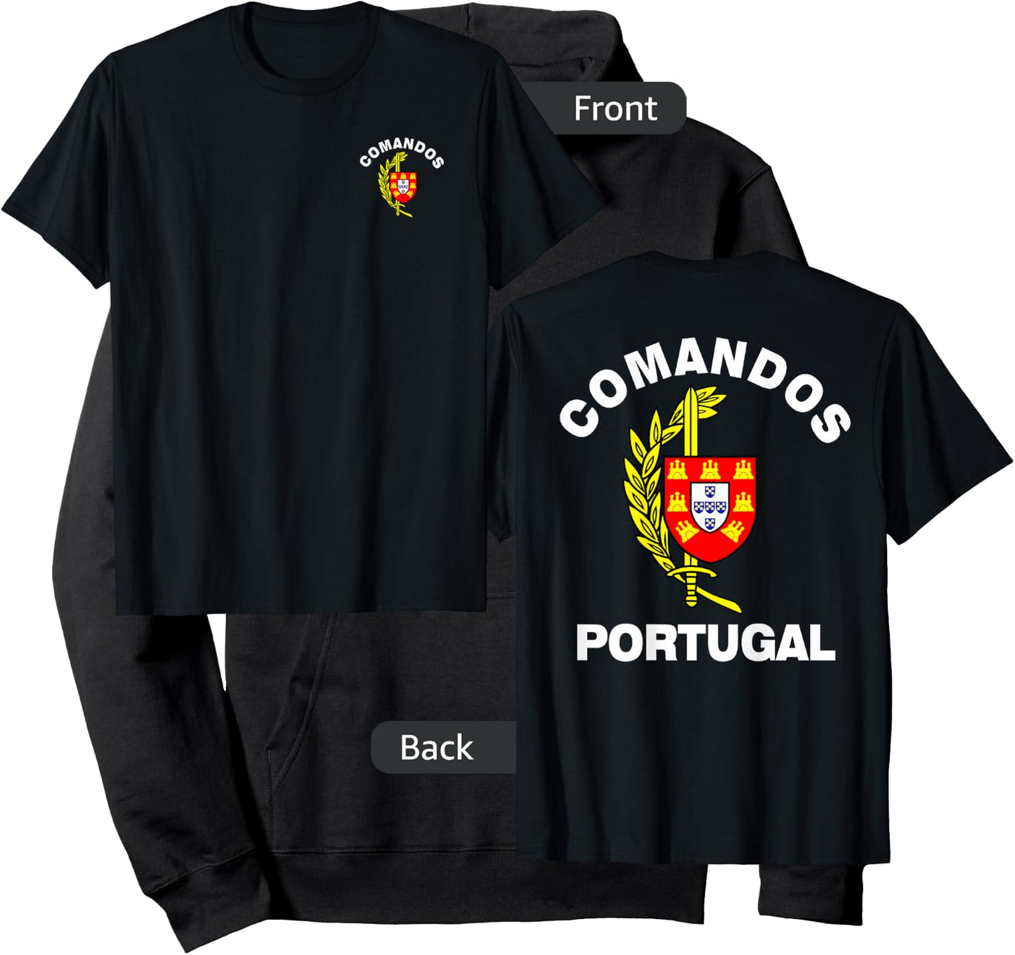 Portuguese Army Special Forces Comandos Hoodie - Hoodie | Black
