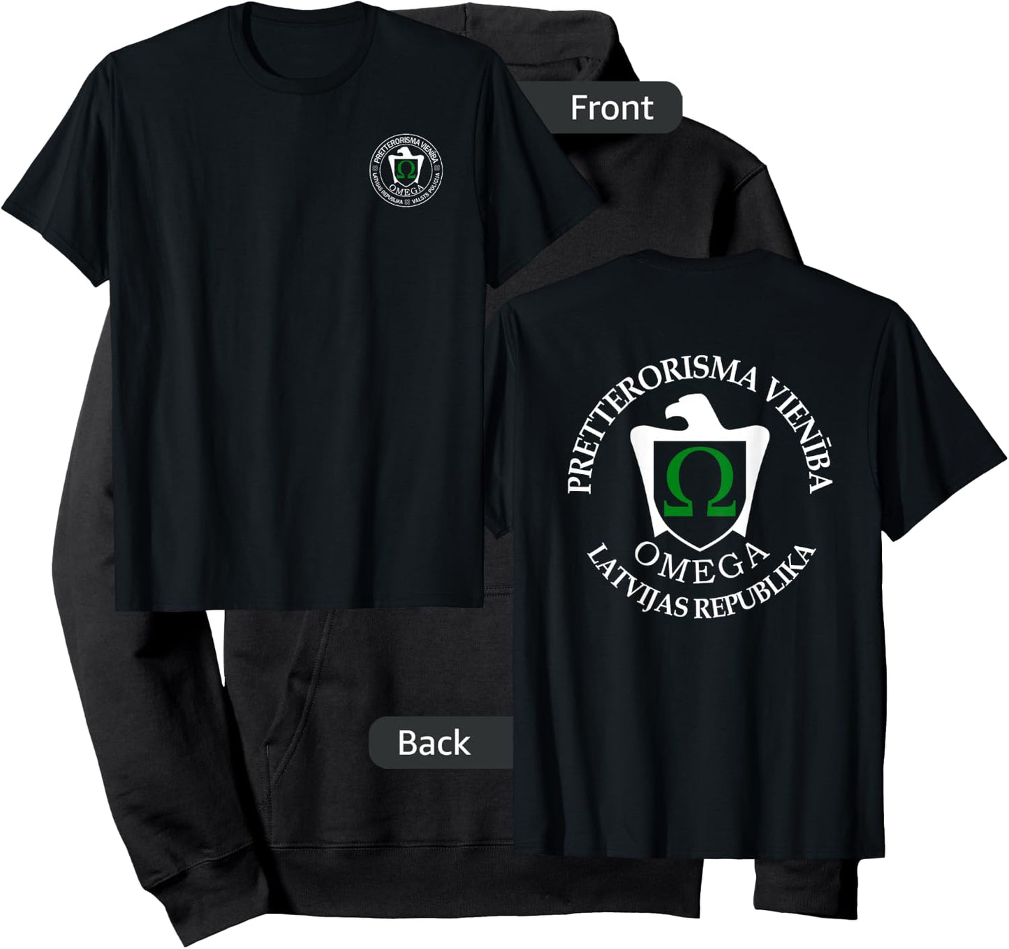 Omega Latvian Police Special Forces Swat Hoodie - Hoodie | Black