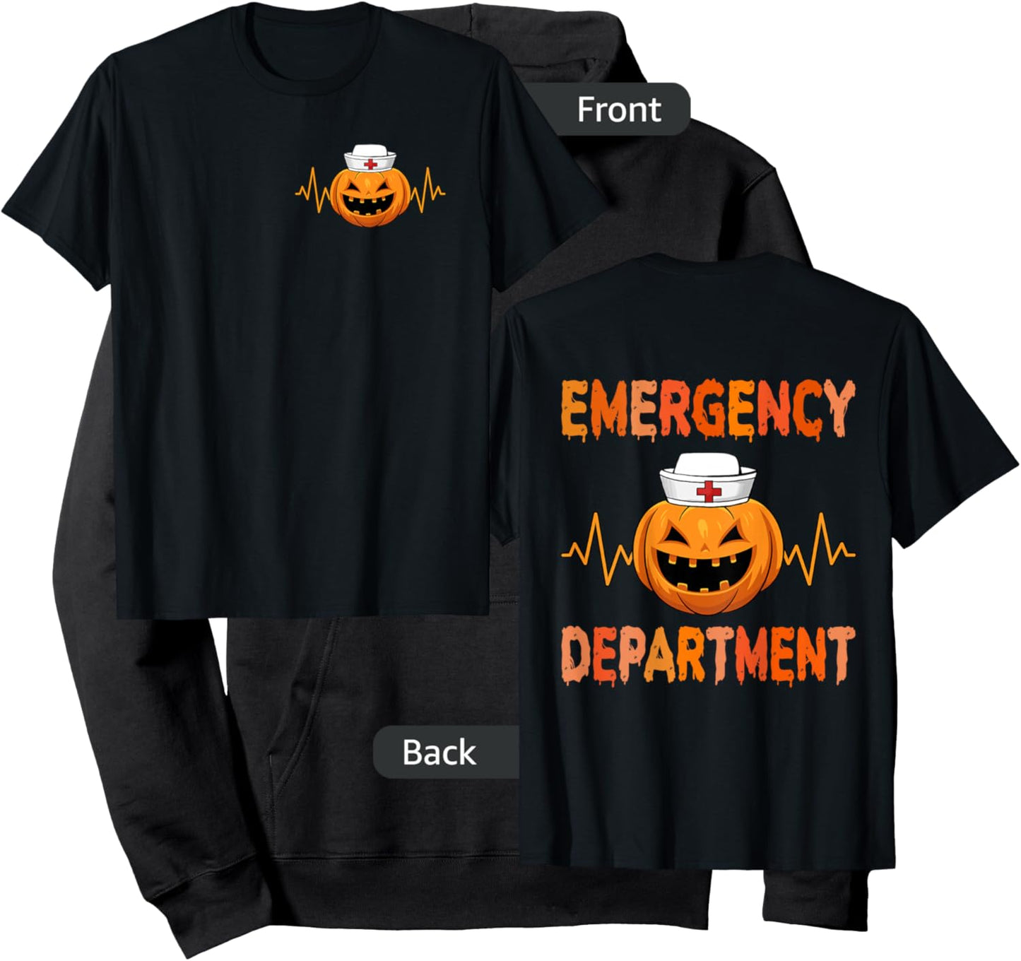 Emergency Department Halloween Emergency Room Nursing Nurse Hoodie - Hoodie | Black