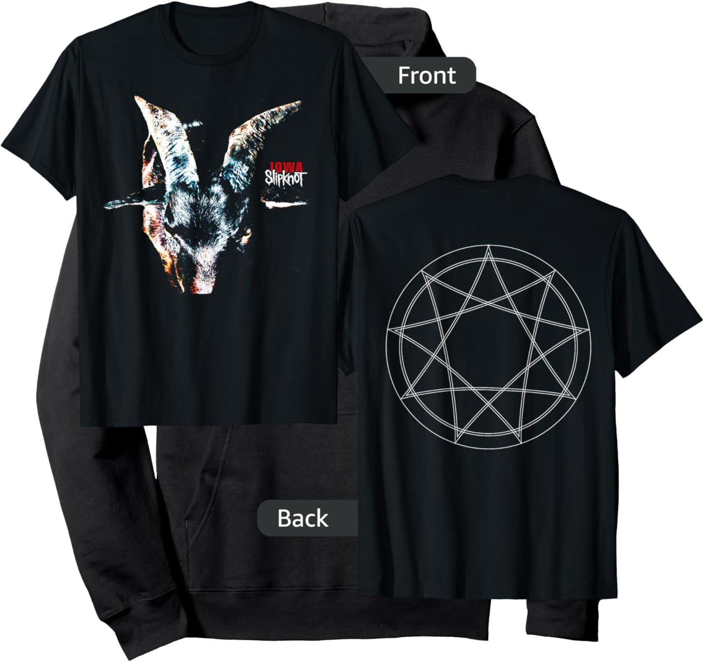 Slipknot -Adults Iowa Album , Black, Short Sleeve, , Classic Fit, Small Hoodie - Hoodie | Black