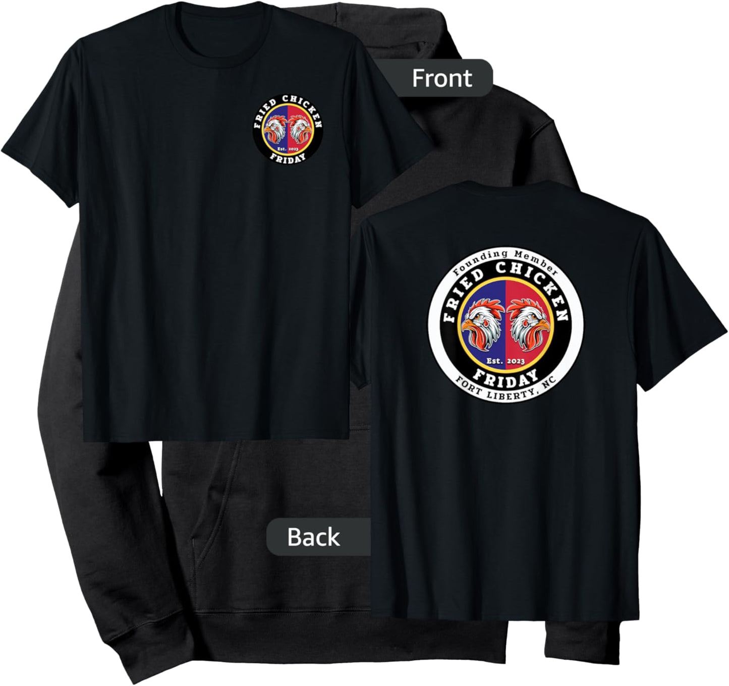 Fried Chicken Friday (Front & Back) Founder Edition Hoodie - Hoodie | Black