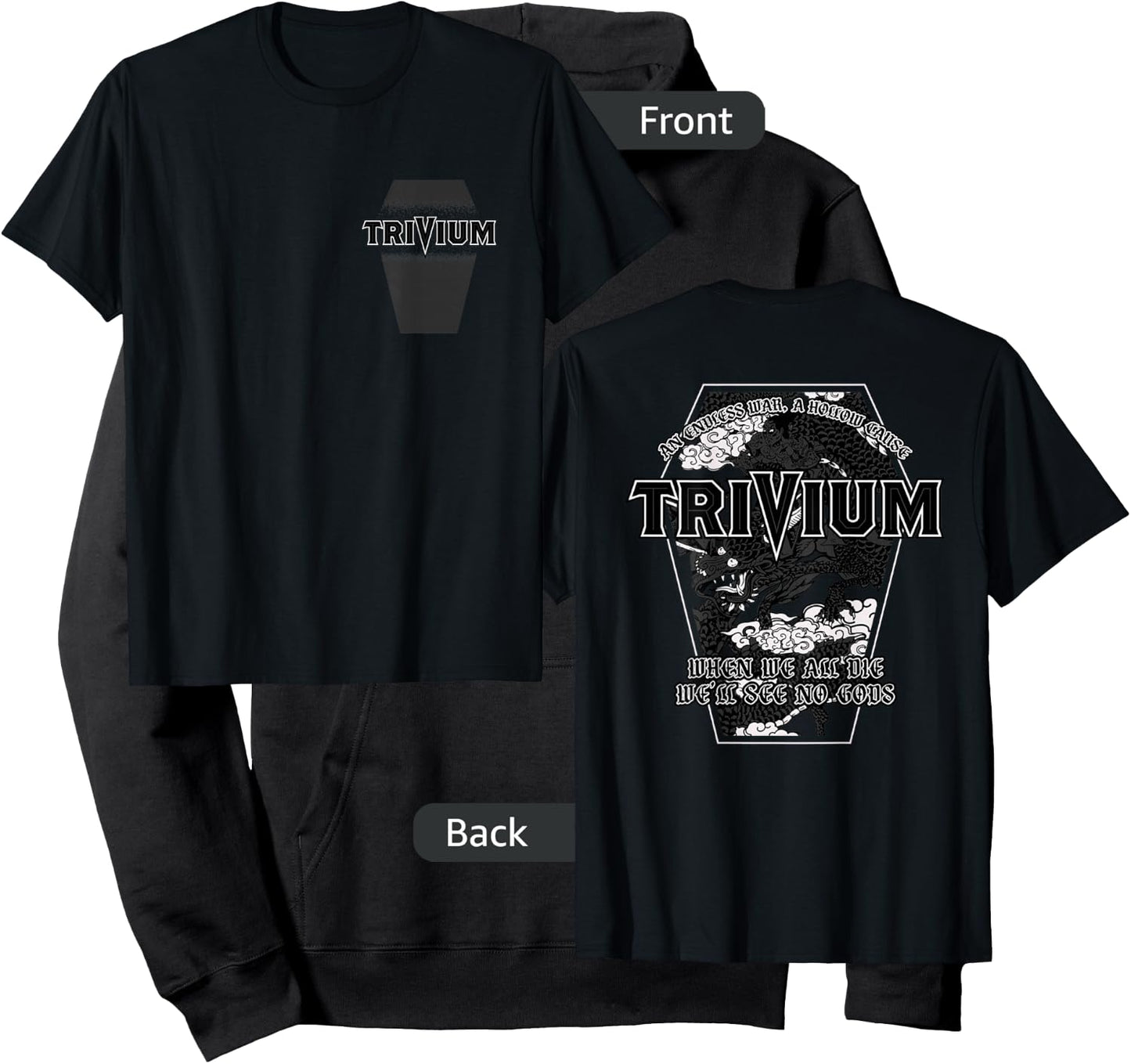 Trivium No Gods Double Sided Hoodie - Hoodie | Black