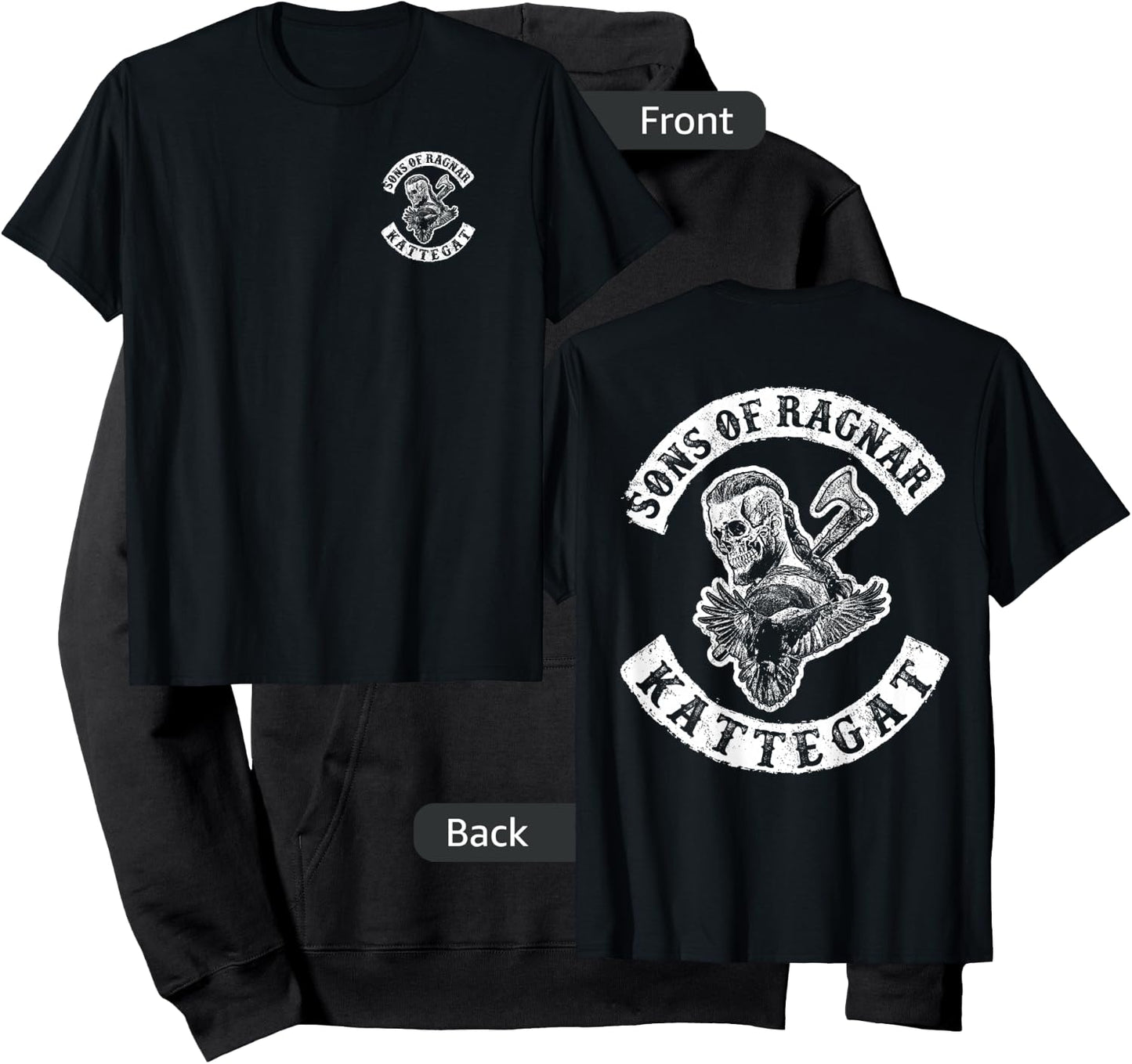 Sons of Ragnar - Kattegat (both sides) Hoodie - Hoodie | Black