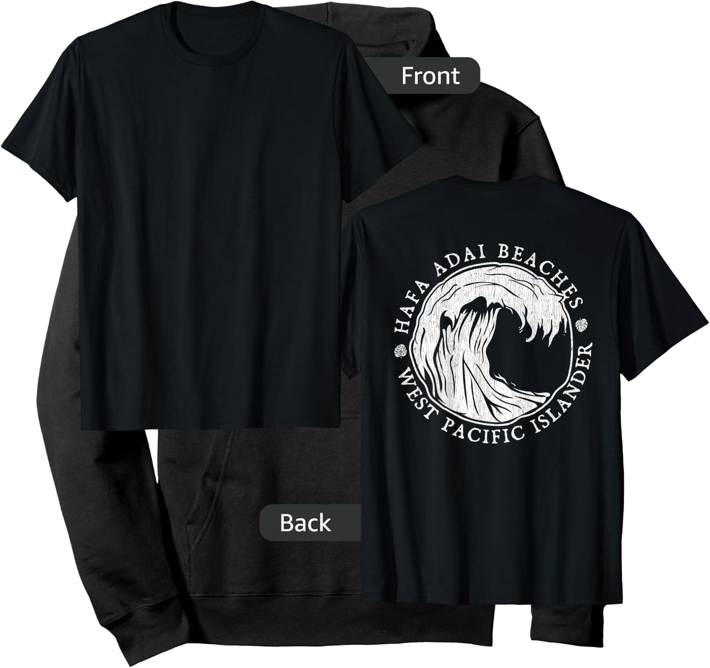 BACK PRINT Hafa Adai Beaches Guam Hoodie - Hoodie | Black