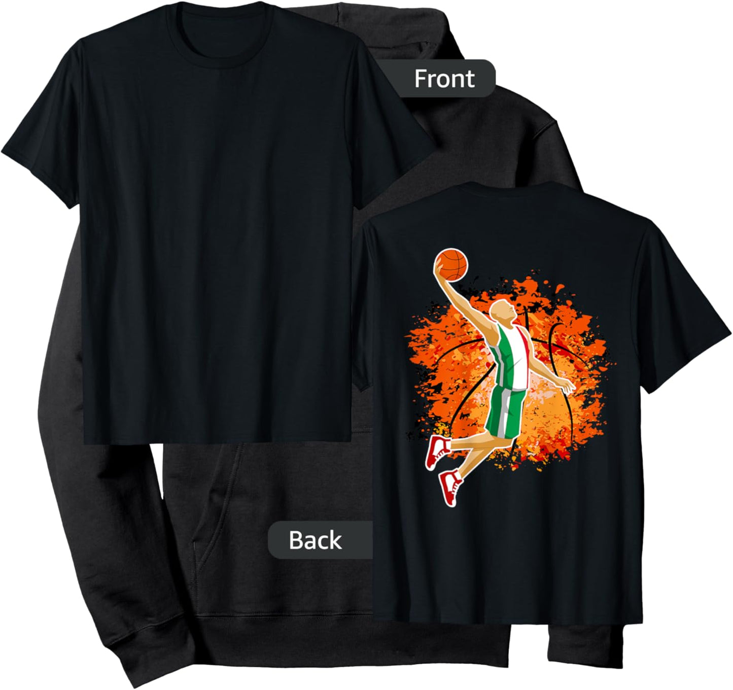 Italy National Basketball Jersey Italian Slam Dunk Gift Hoodie - Hoodie | Black
