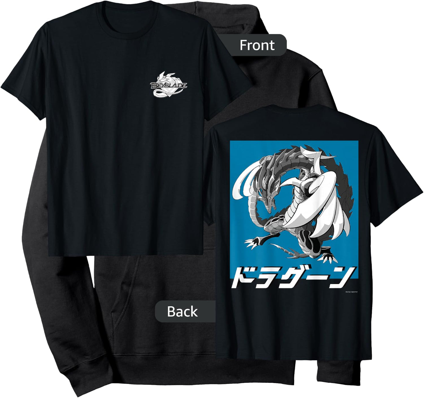 Beyblade Dragoon Monochrome Hoodie - Hoodie | Black