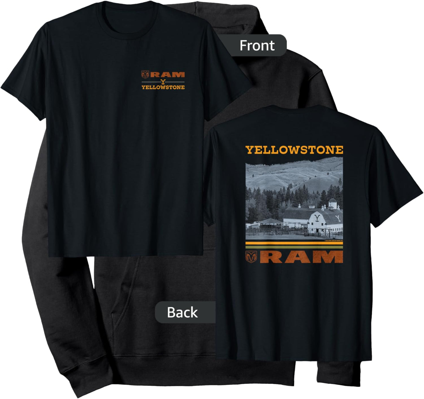 Yellowstone x Ram Trucks Scenic Hoodie - Hoodie | Black