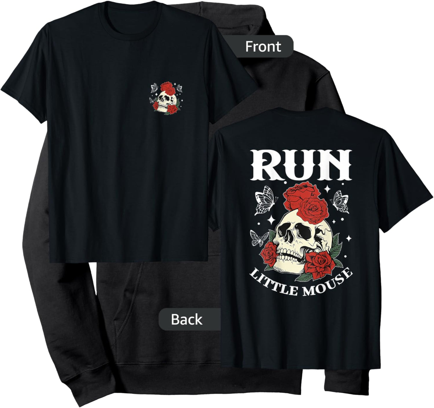 Run Little Mouse, Smut Reader - Front and Back Hoodie - Hoodie | Black