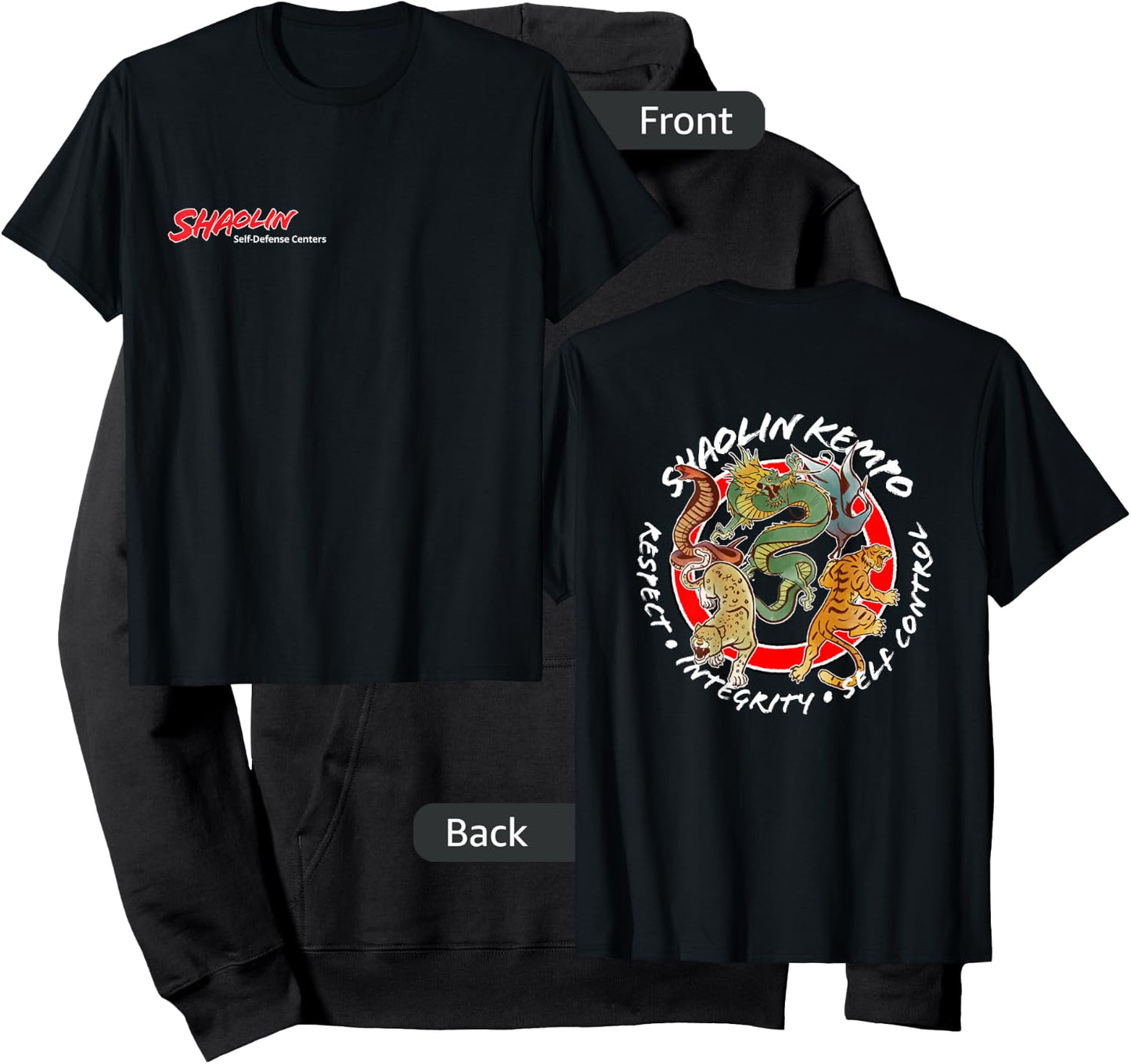 Shaolin Animals Hoodie - Hoodie | Black