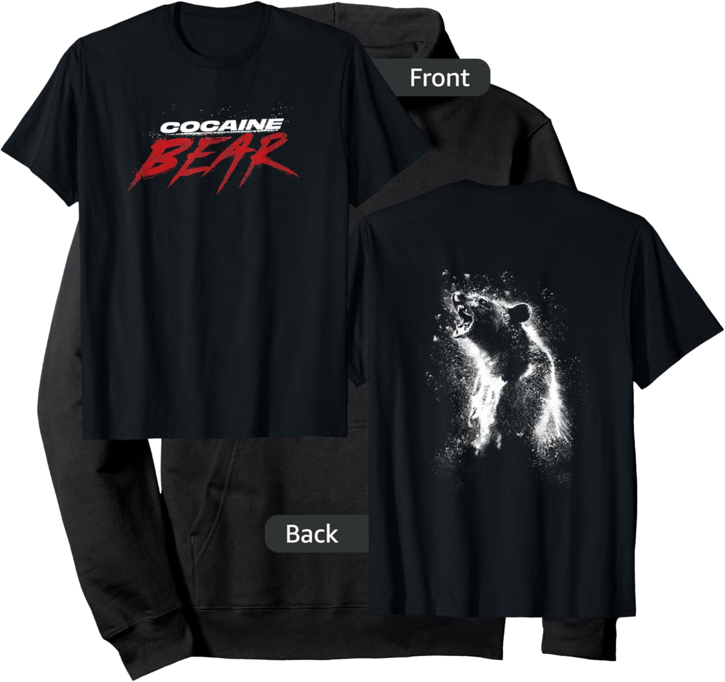 Cocaine Bear Movie Logo Hoodie - Hoodie | Black