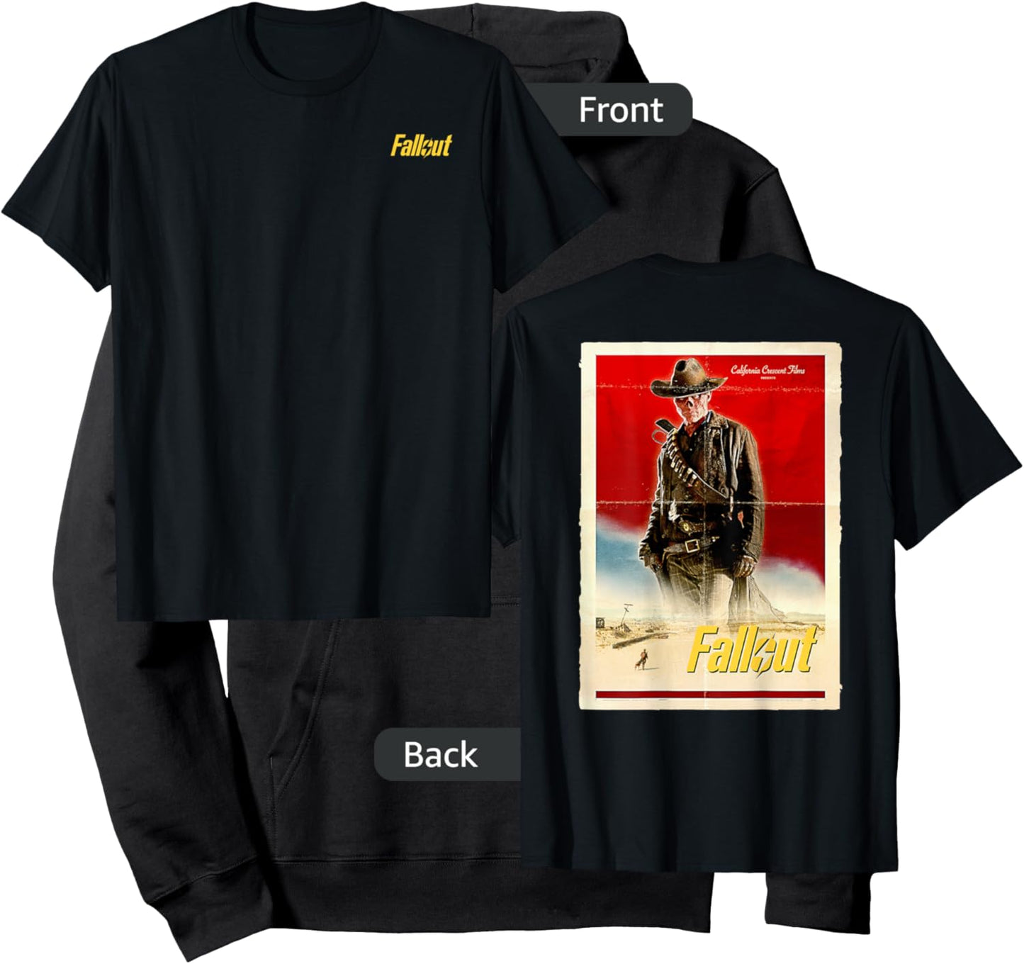 Fallout - The Ghoul Retro Western Hoodie - Hoodie | Black