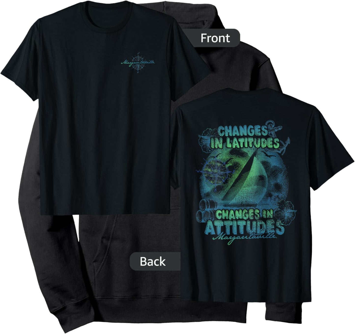 Changes in Latitudes, Changes in Attitudes Hoodie - Hoodie | Black