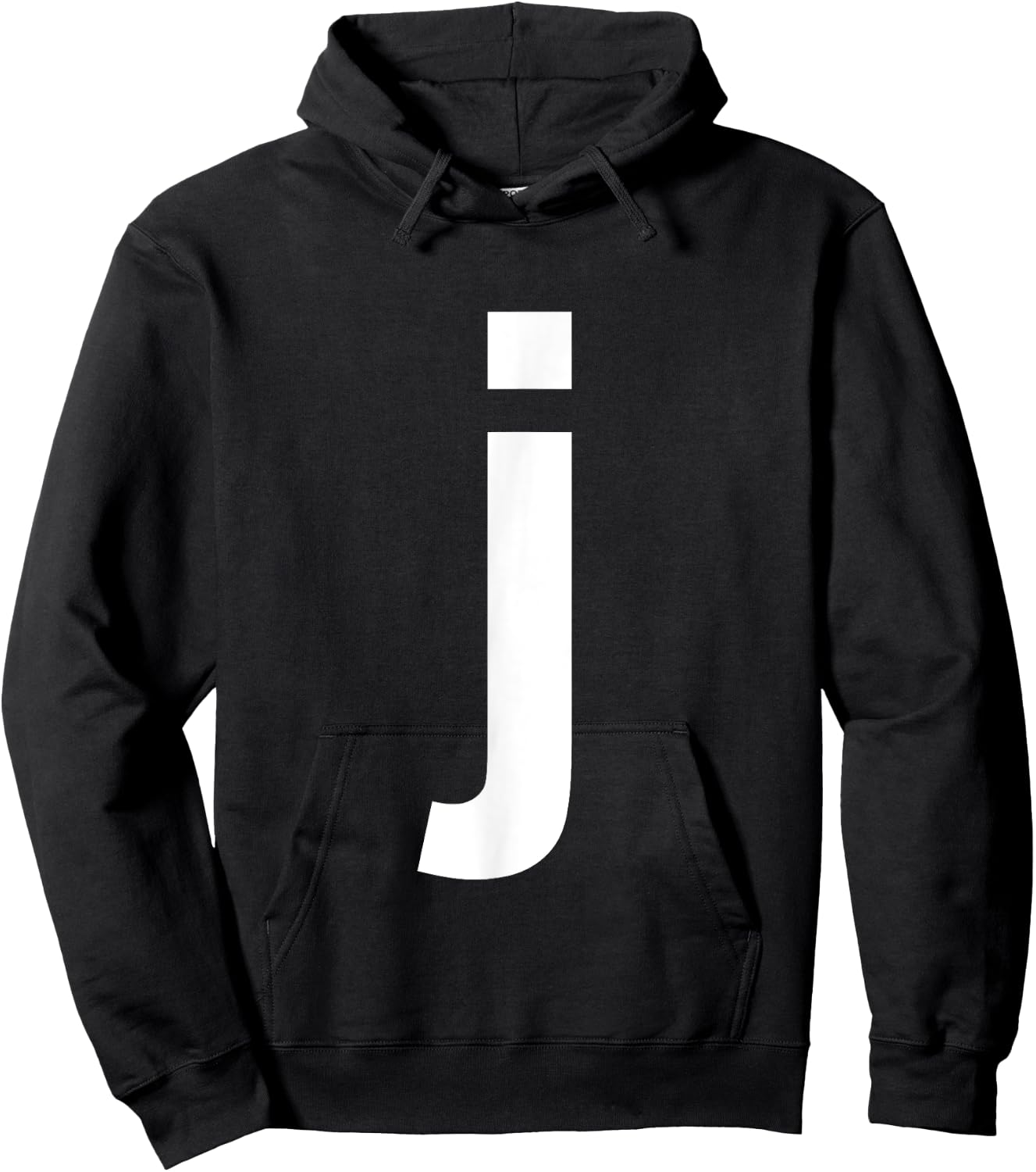 Lower Case Letter J Shirt Alphabet Hoodie - Hoodie | Black