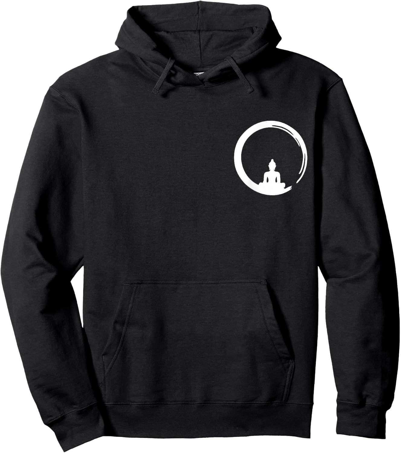 Enso, Zen, Circle, Symbol Buddhism Buddha Meditation Yoga Hoodie - Hoodie | Black