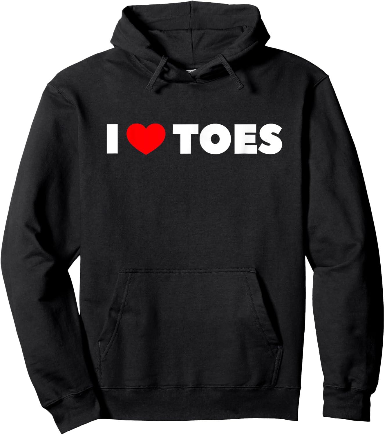 I Love Toes Hoodie - Hoodie | Black
