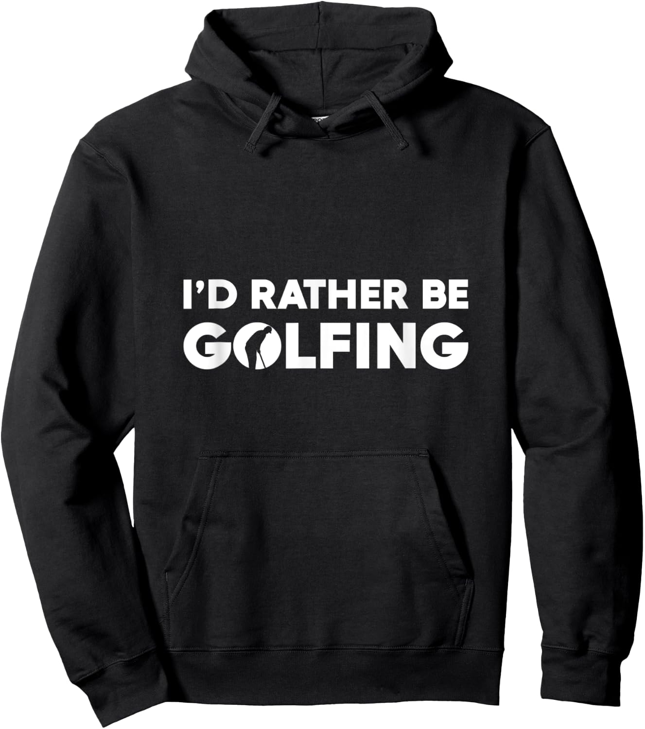 Id Rather Be Golfing Hoodie - Hoodie | Black