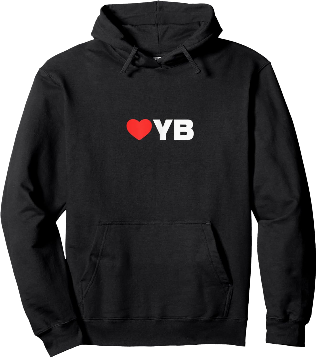 LOVE (heart) YB - Loved By People Whose Favorite is YB Hoodie - Hoodie | Black