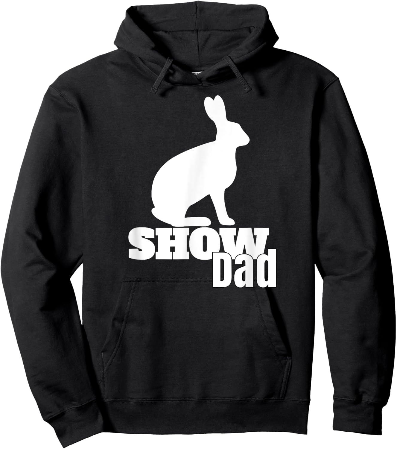 Show Dad Rabbit County Fair Livestock Show Dad Hoodie - Hoodie | Black