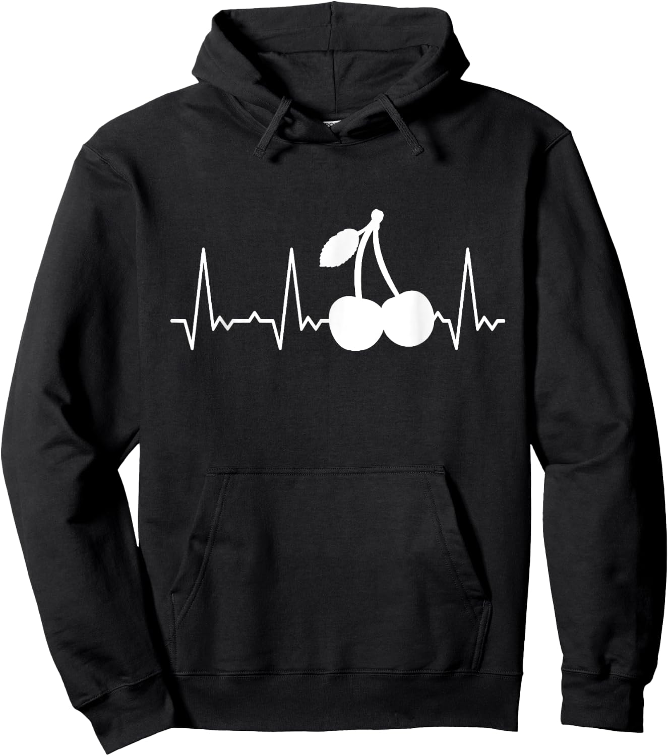 Heartbeat Cherries Hoodie - Hoodie | Black